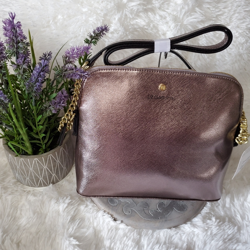 Liz Claiborne Phoebe Crossbody Pewter